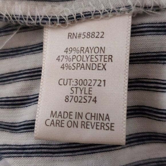 Max Studio Jersey Cap Sleeve Side Tie Top - Picture 5 of 5